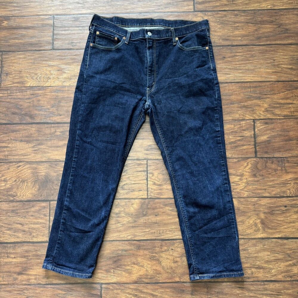 Levis 541 Jeans Mens 40x30 Blue Dark Wash Athletic Fit Stretch